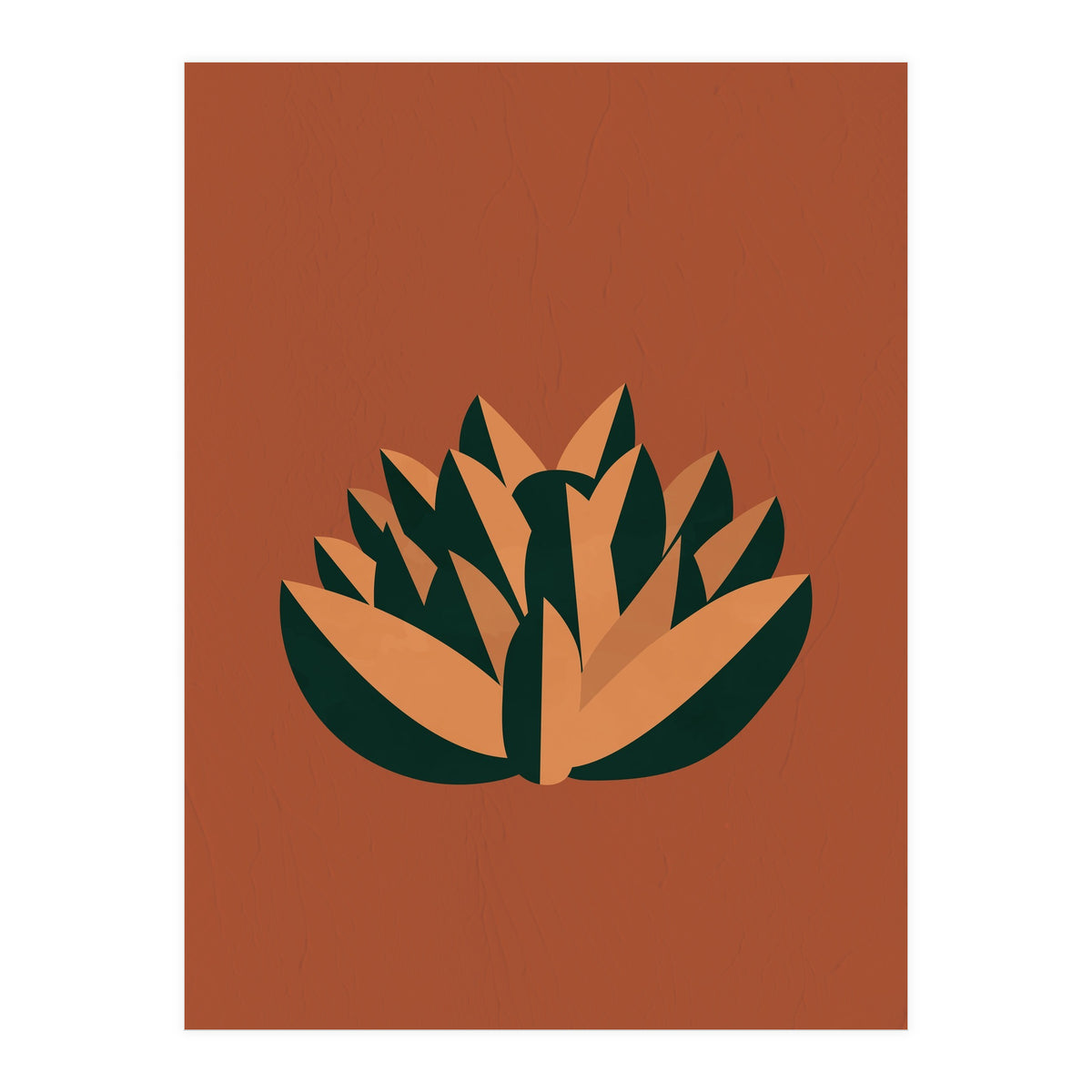 Bohemian Terracotta Flower (Print Only)