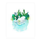 Swans In Love (Print Only) thumbnail