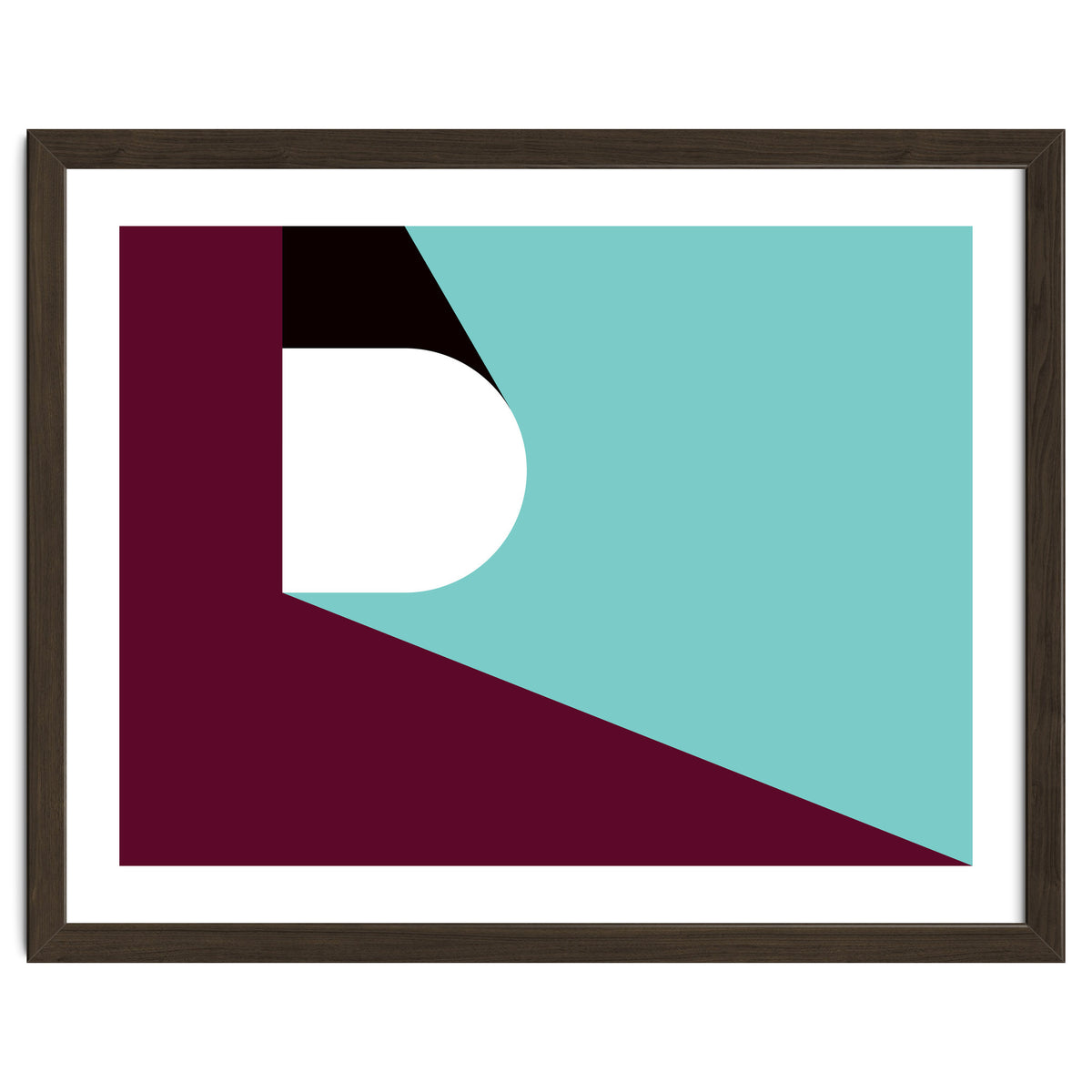 Geometric Shapes No. 82 - purple & teal