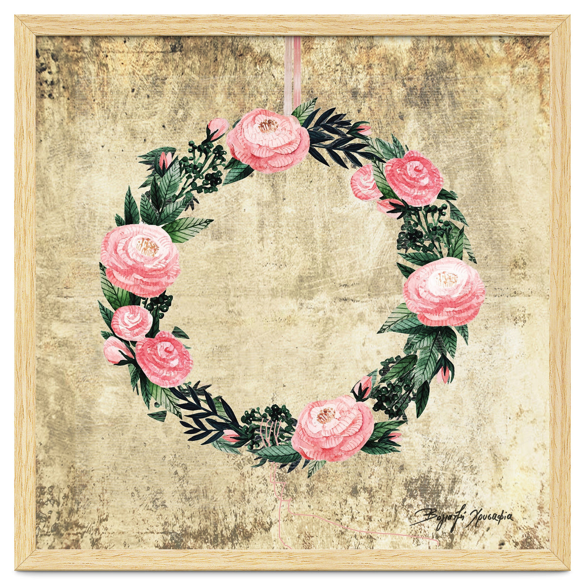 Wreath #Rose Flowers #Royal collection