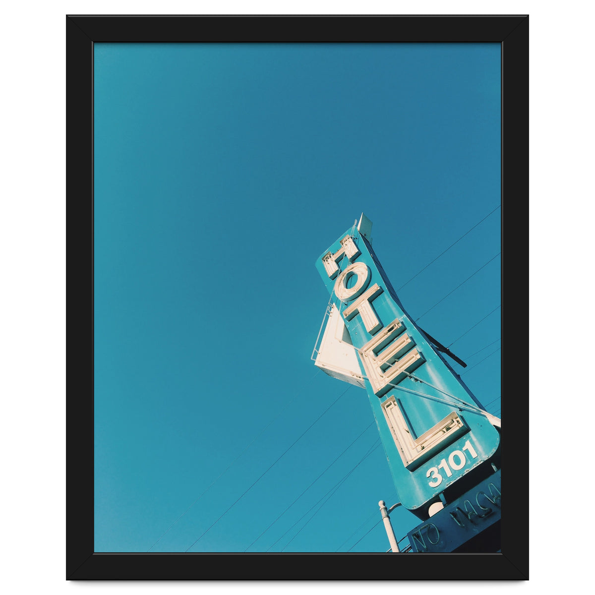 Hotel sign in California