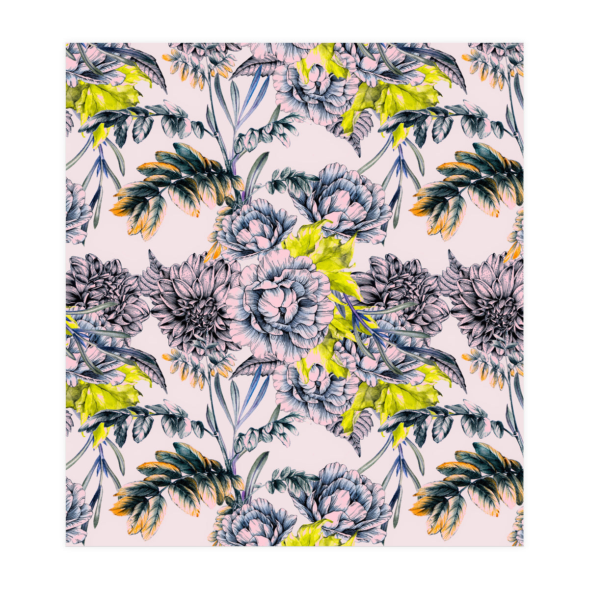 Flowering blooming in pink  (Print Only)