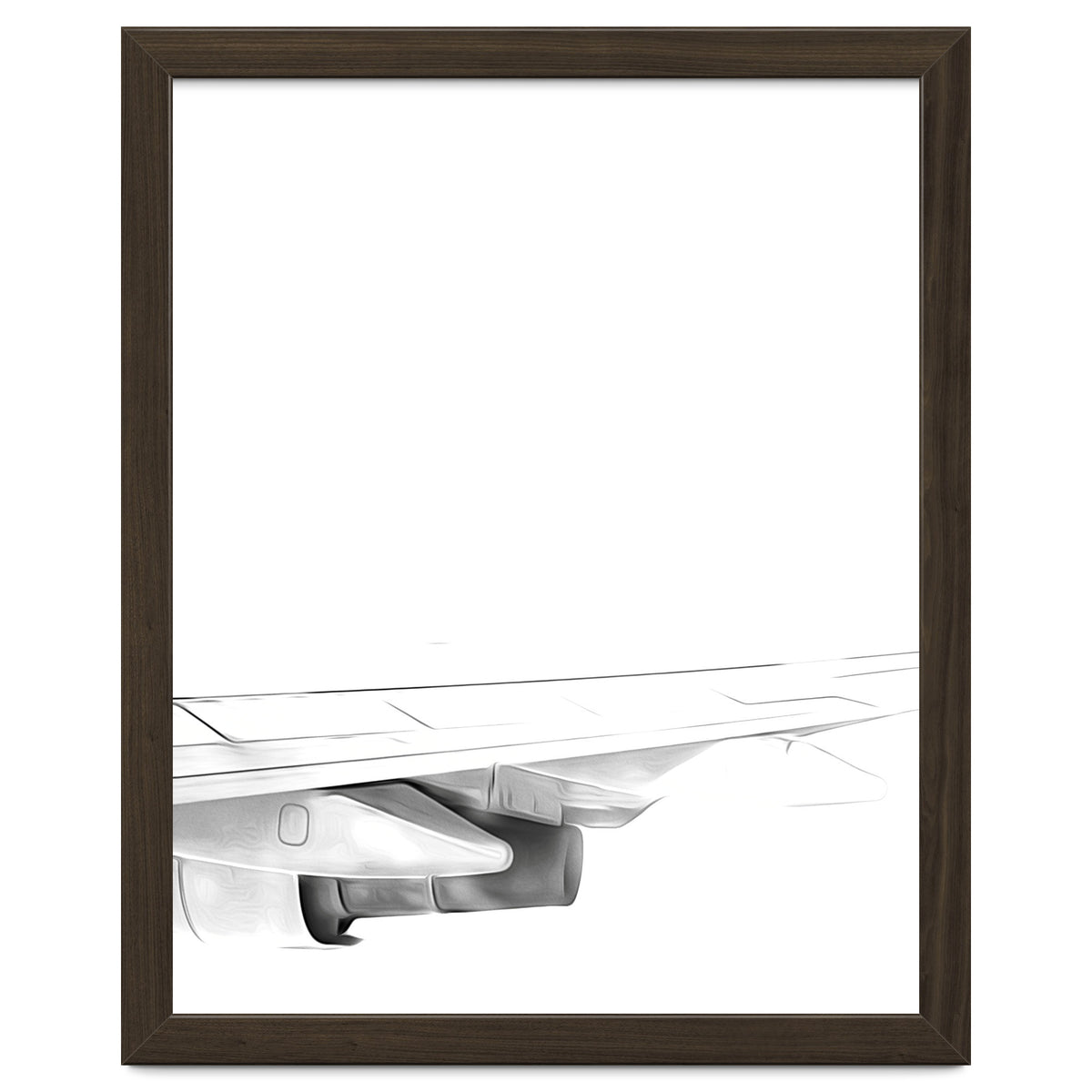 Black and White Airplane