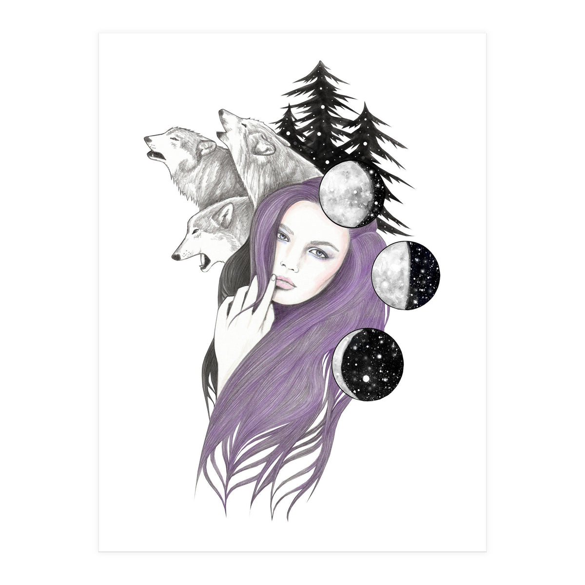 Three Moons (Print Only)