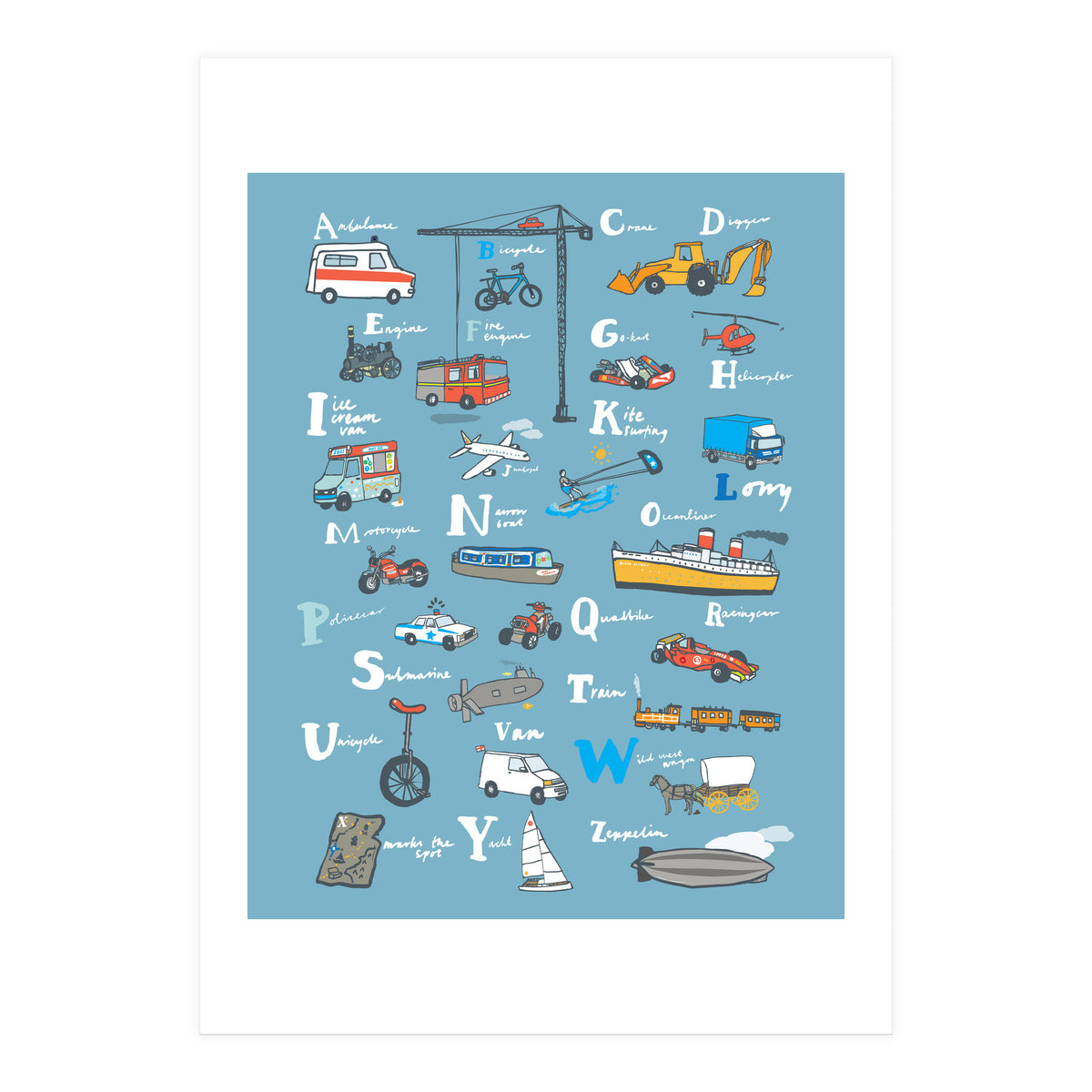 Vehicle ABC Print (Print Only)