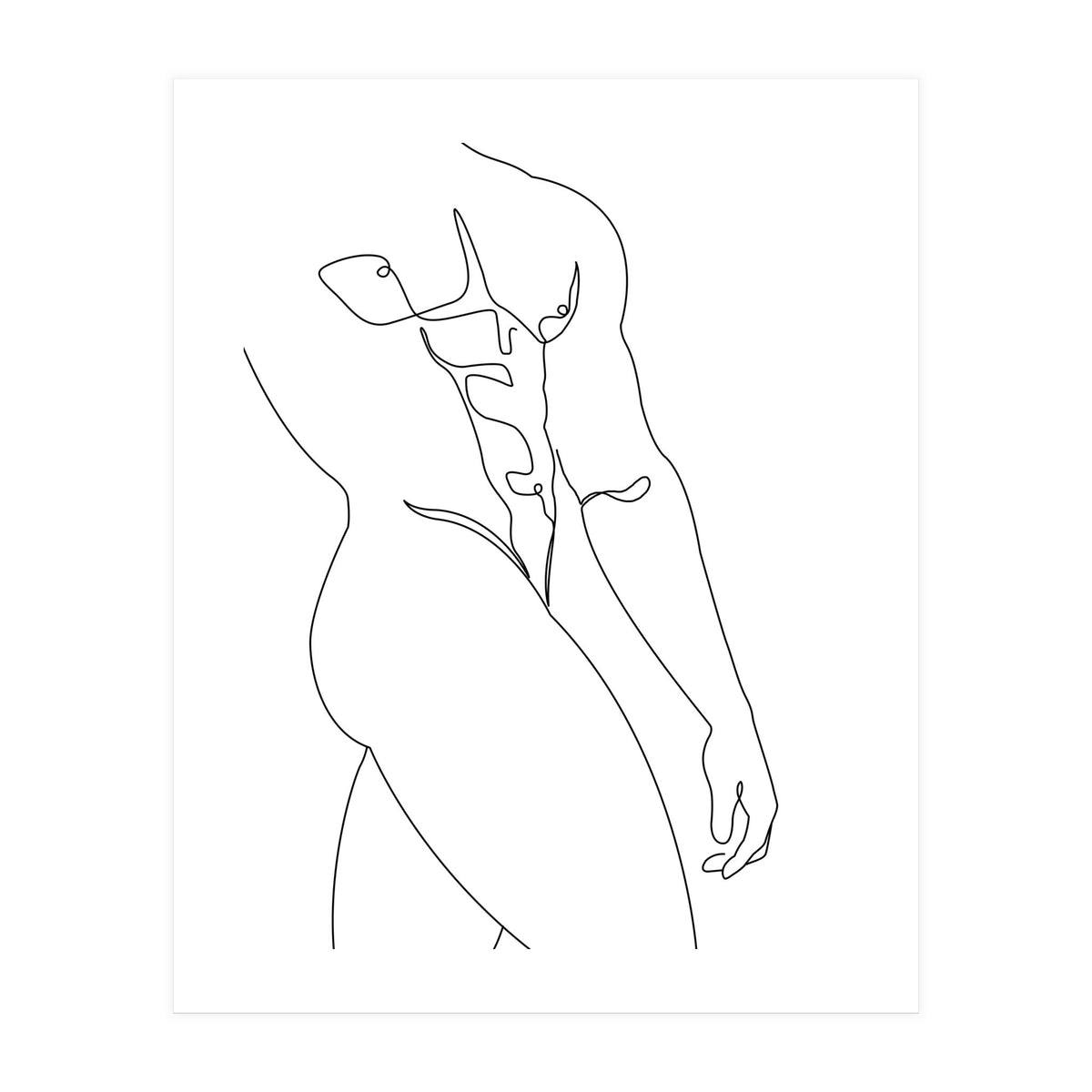 Naked man b (Print Only)