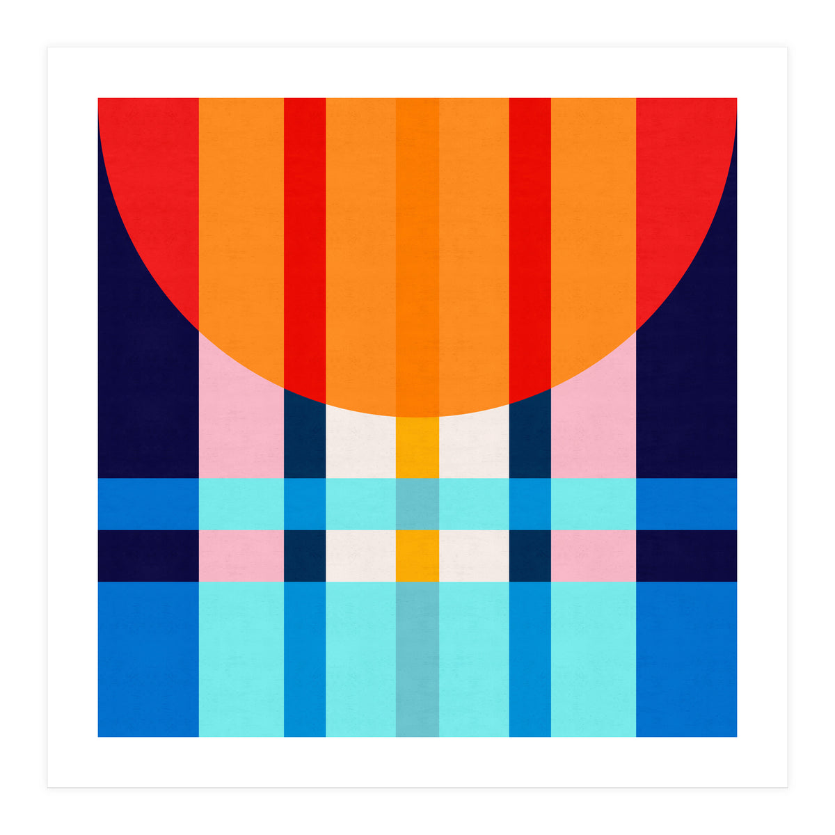 Colorful abstract V (Print Only)