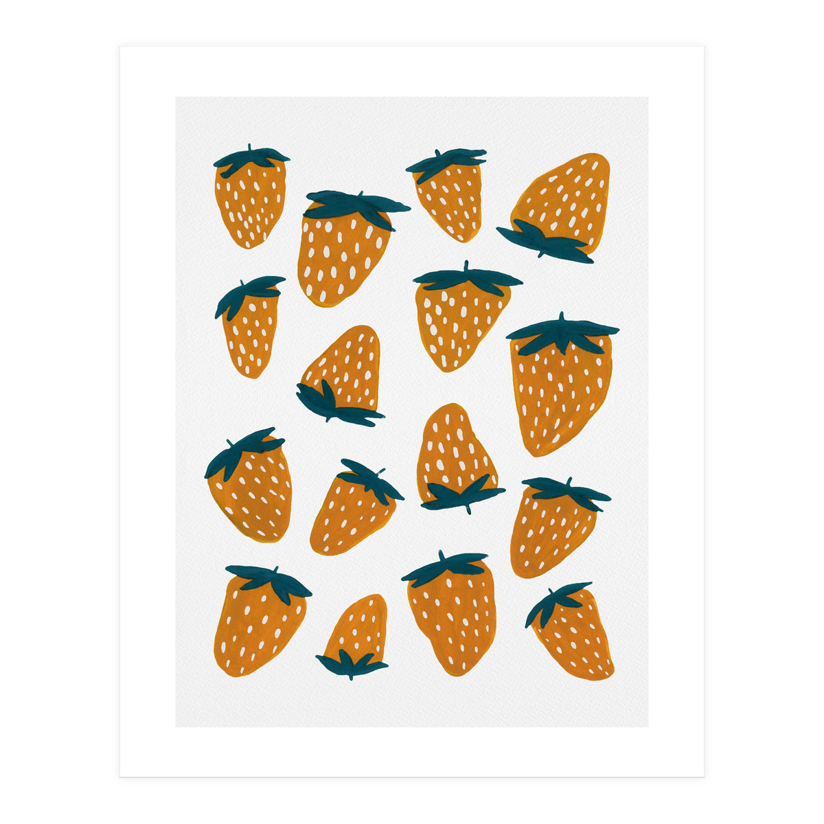 Summer strawberries red  (Print Only)