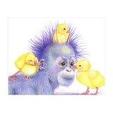 Purple Orangutan and Ducks (Print Only) thumbnail