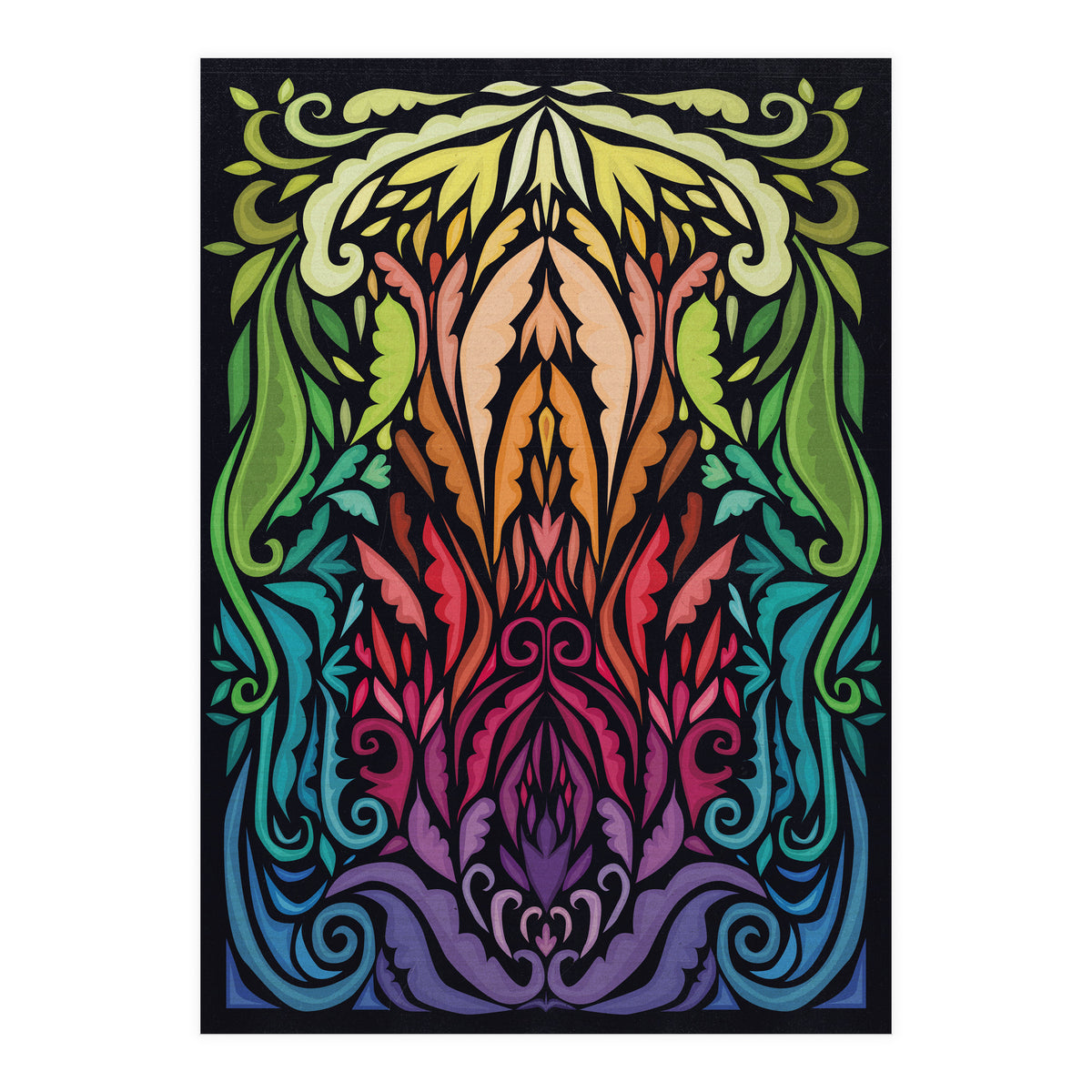 Art Noveau Rainbow (Print Only)