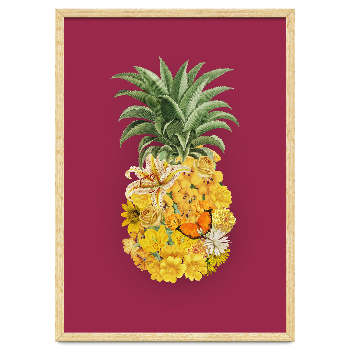Pineapple Floral Pink