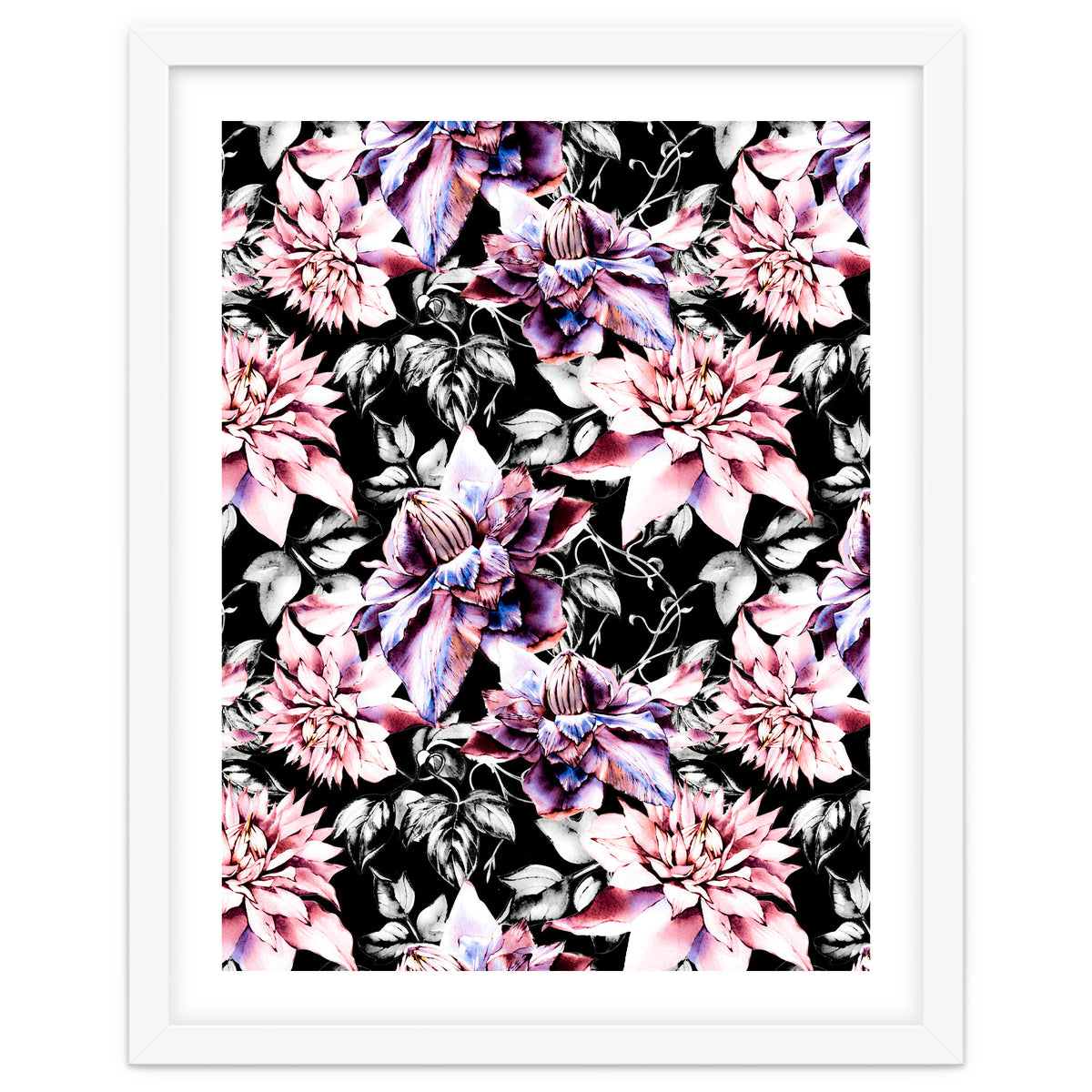 Pink bloom in the dark