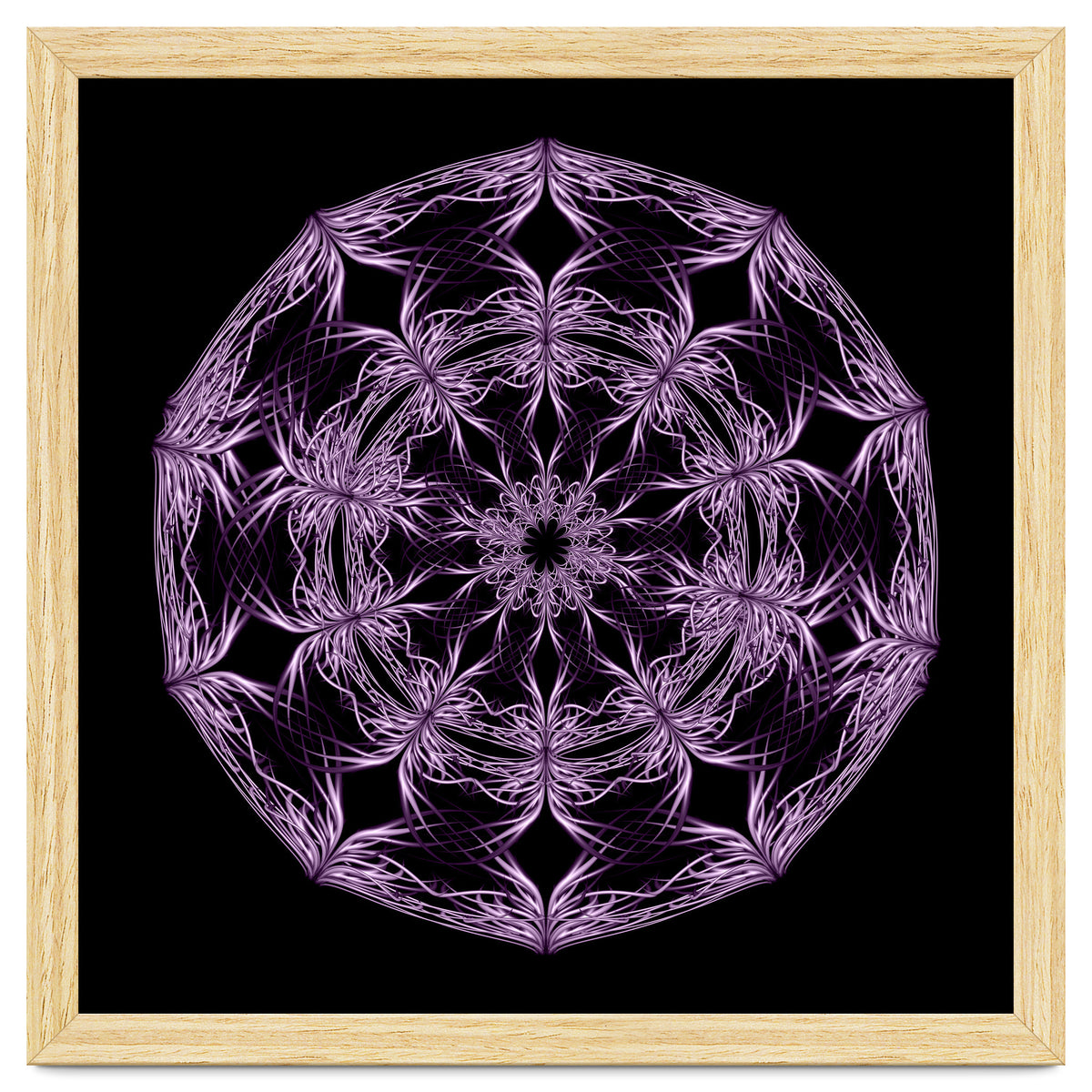 Mandala purple and black