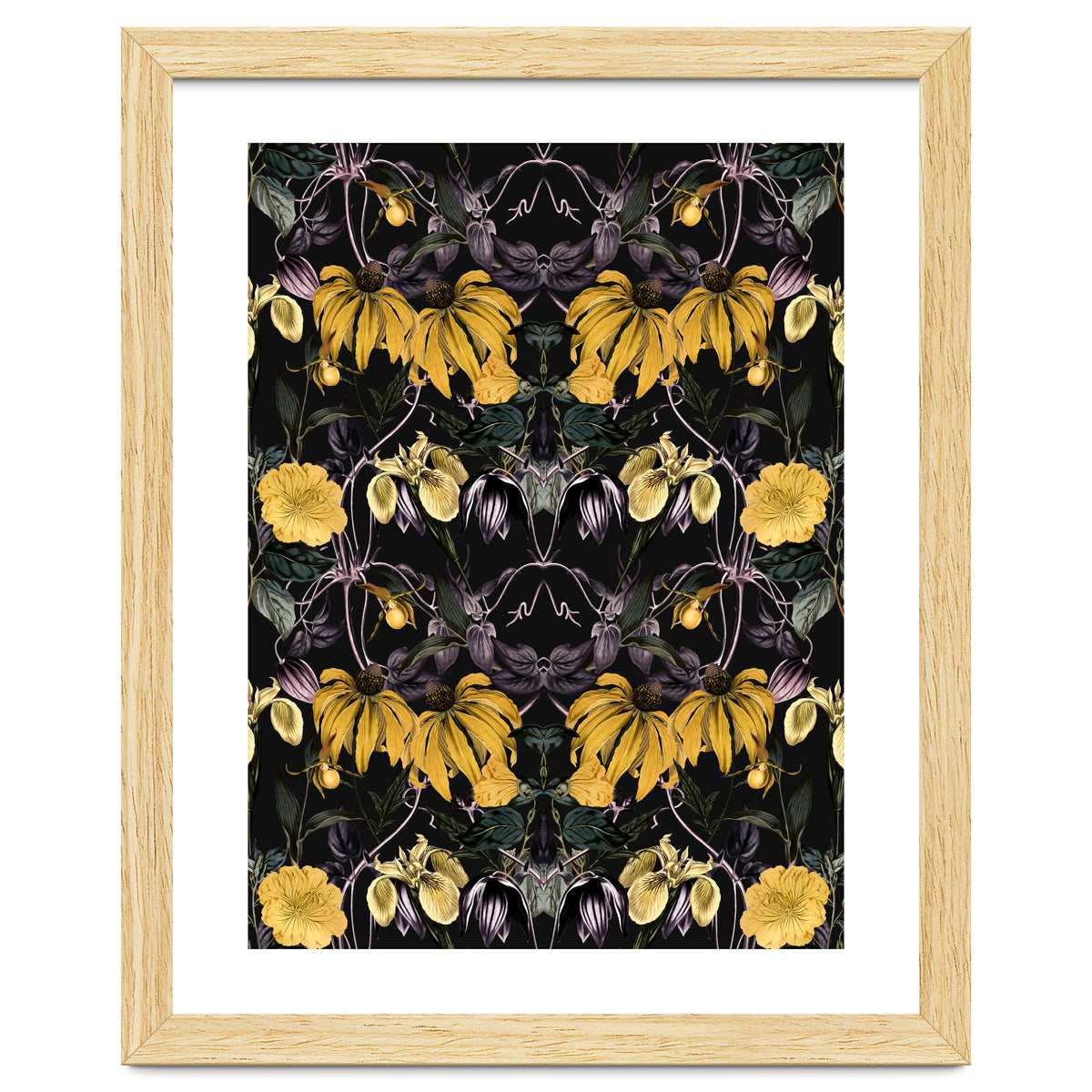 Nocturnal botanical garden kaleidoscope