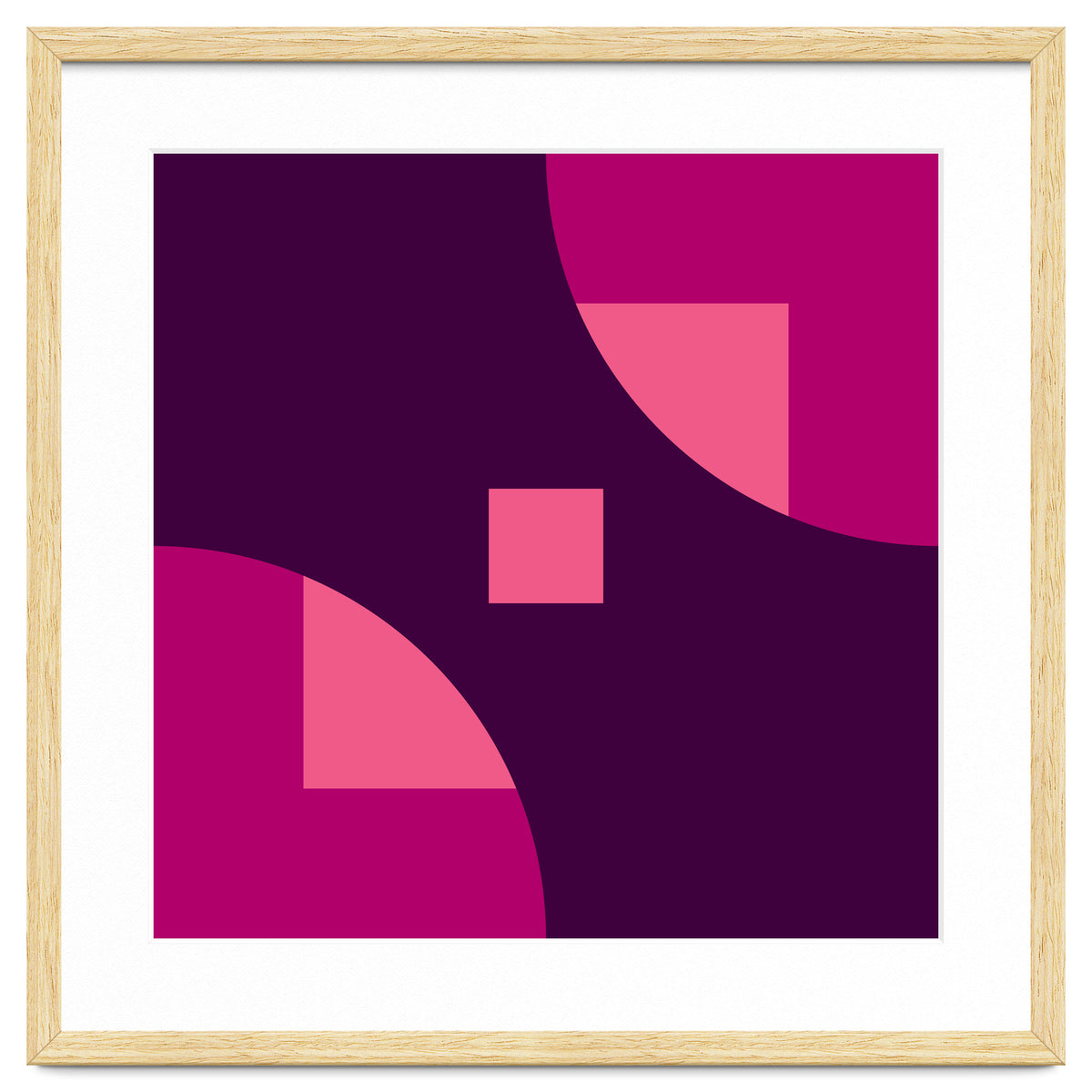 Geometric Shapes No. 1 - purple & pink squares