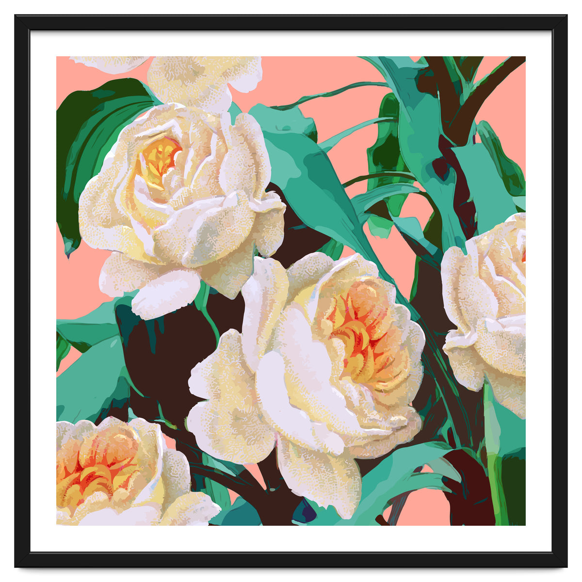 Tropical & White Blossom