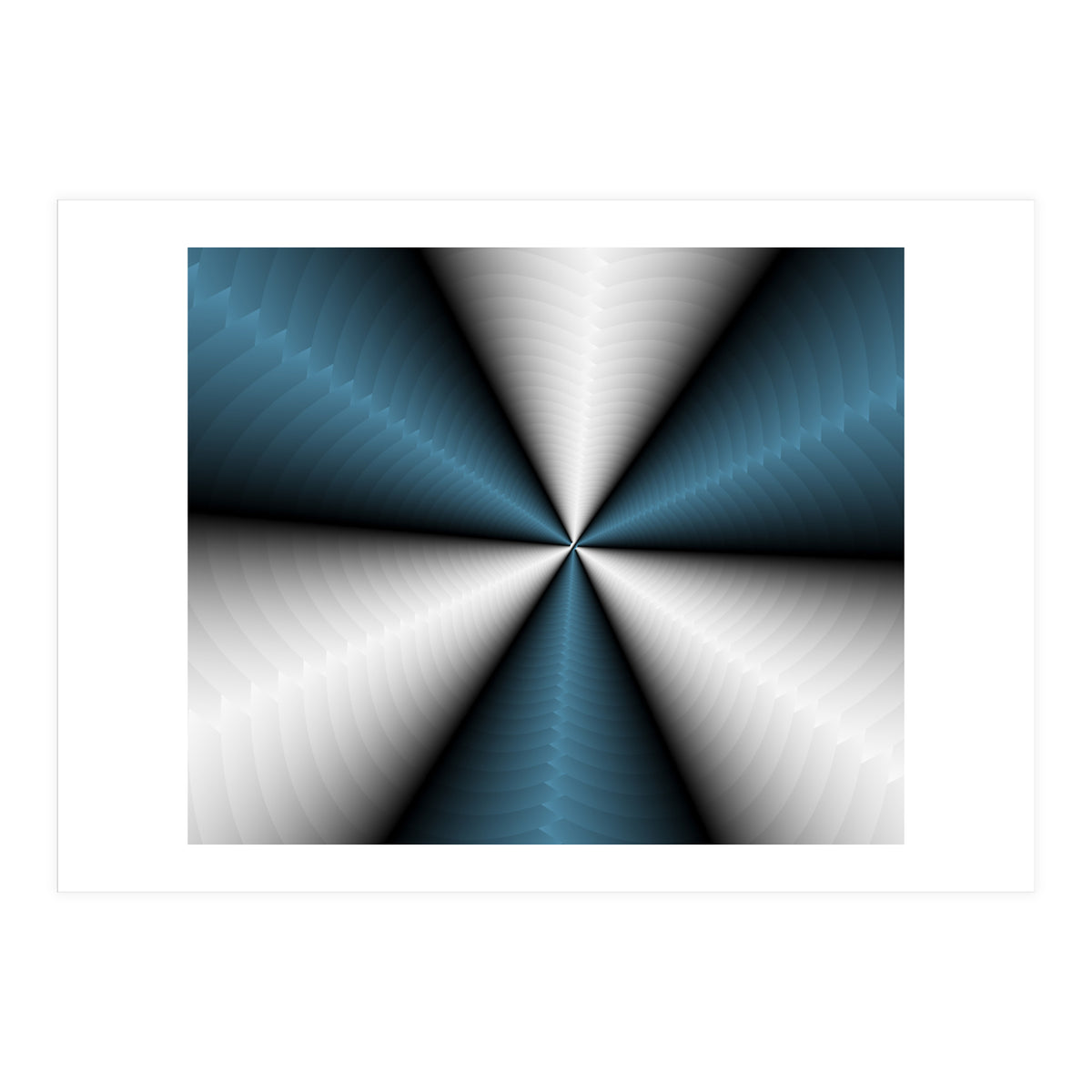 Blue Color Modern Interior Art (Print Only)