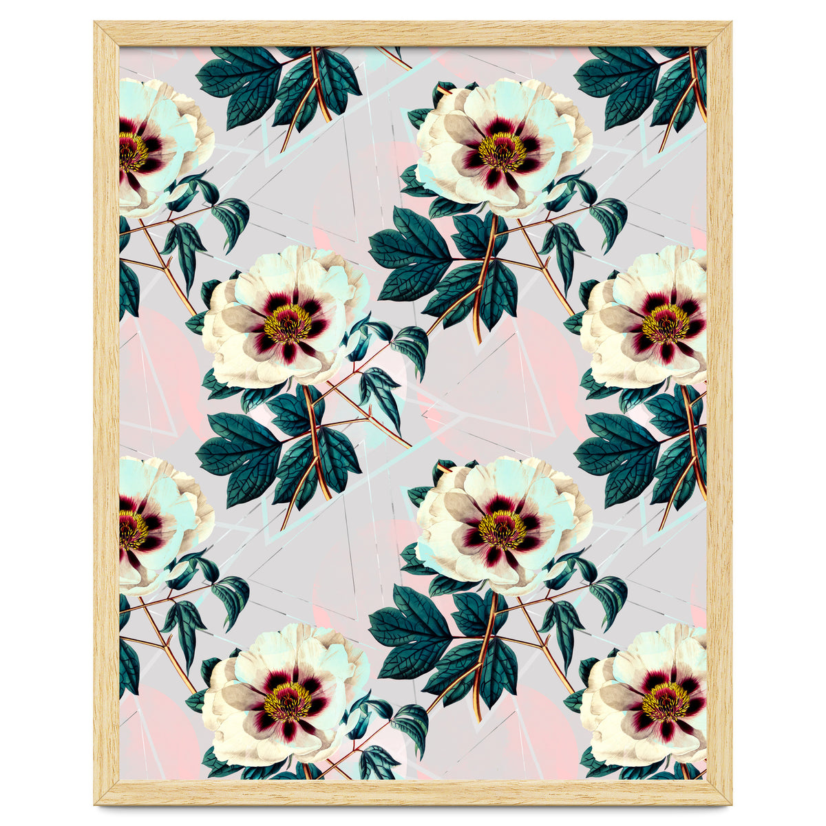 Flowery blooming with geometric