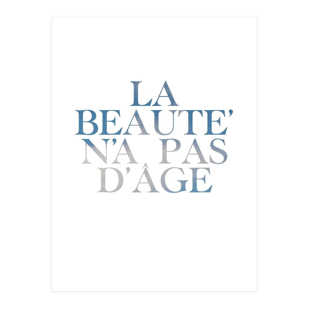 la beaute... (Print Only)
