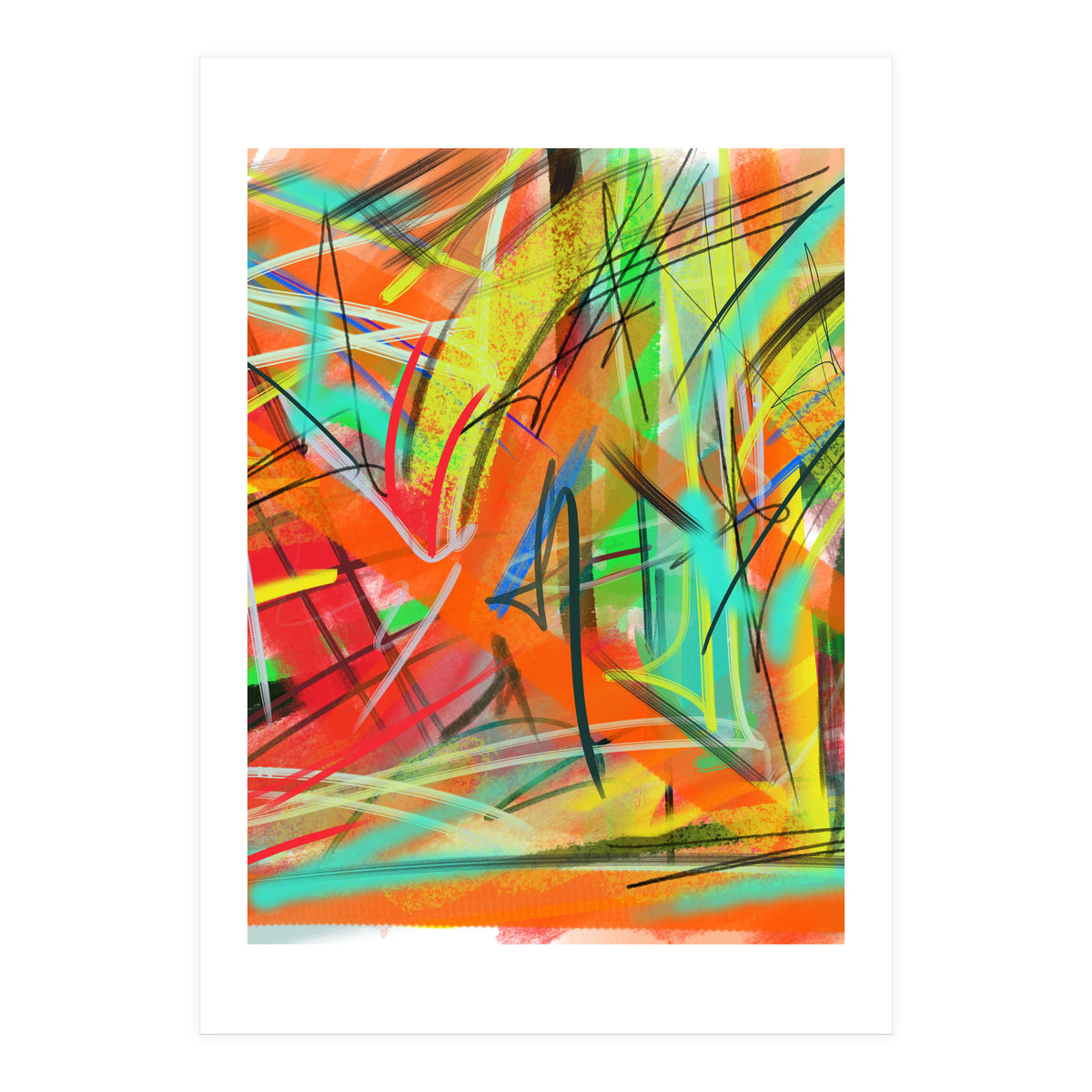 Emersions in orange and yellow 2 (Print Only)