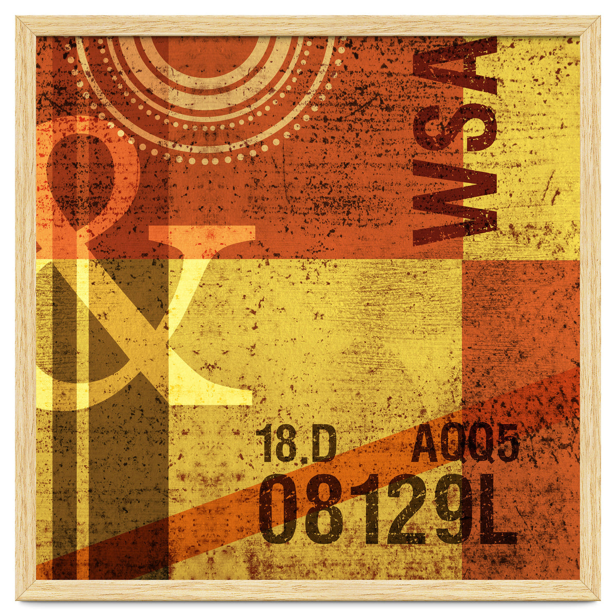 Abstract Industrial Yellow