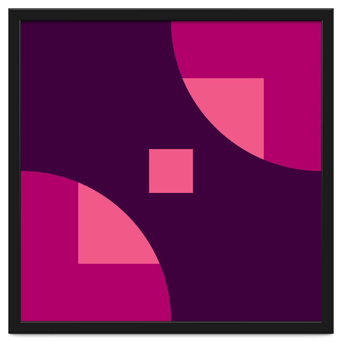 Geometric Shapes No. 1 - purple & pink squares