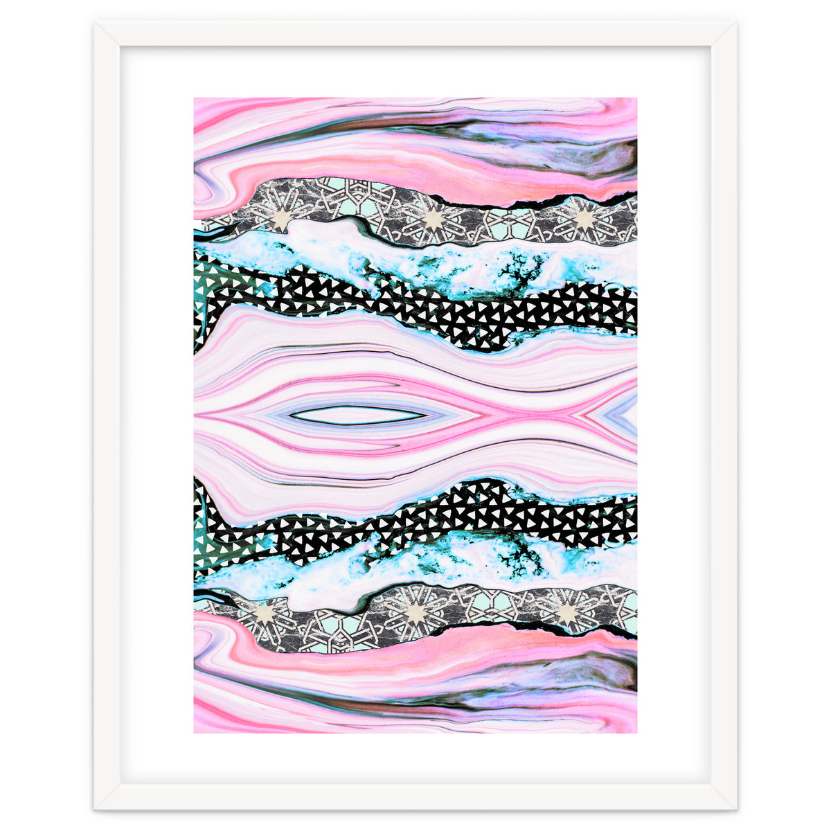 Abstract shapes of marble and patterns