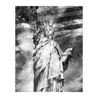MODERN ART Statue of Liberty | Monochrome (Print Only)