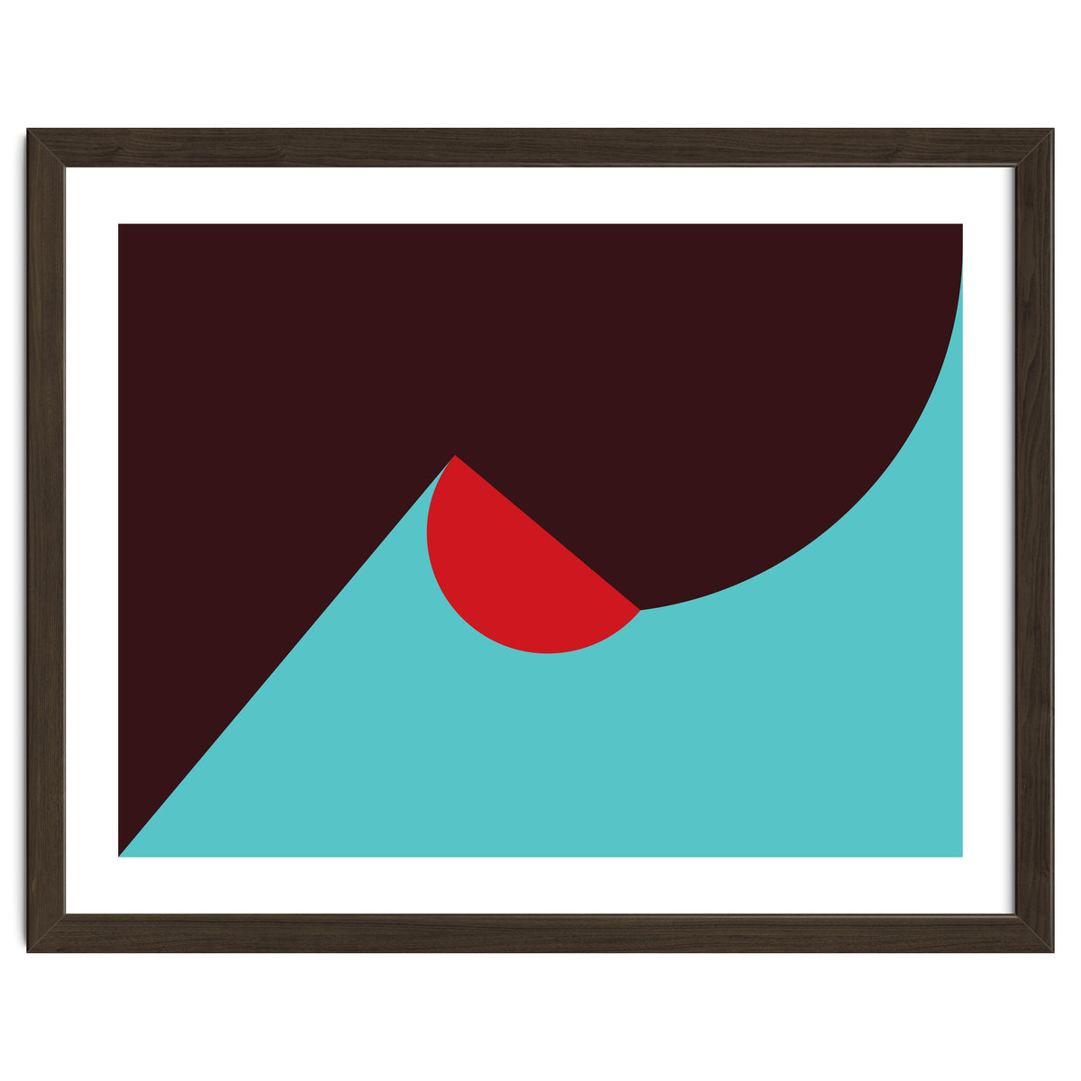 Geometric Shapes No. 8 - blue, purple & red