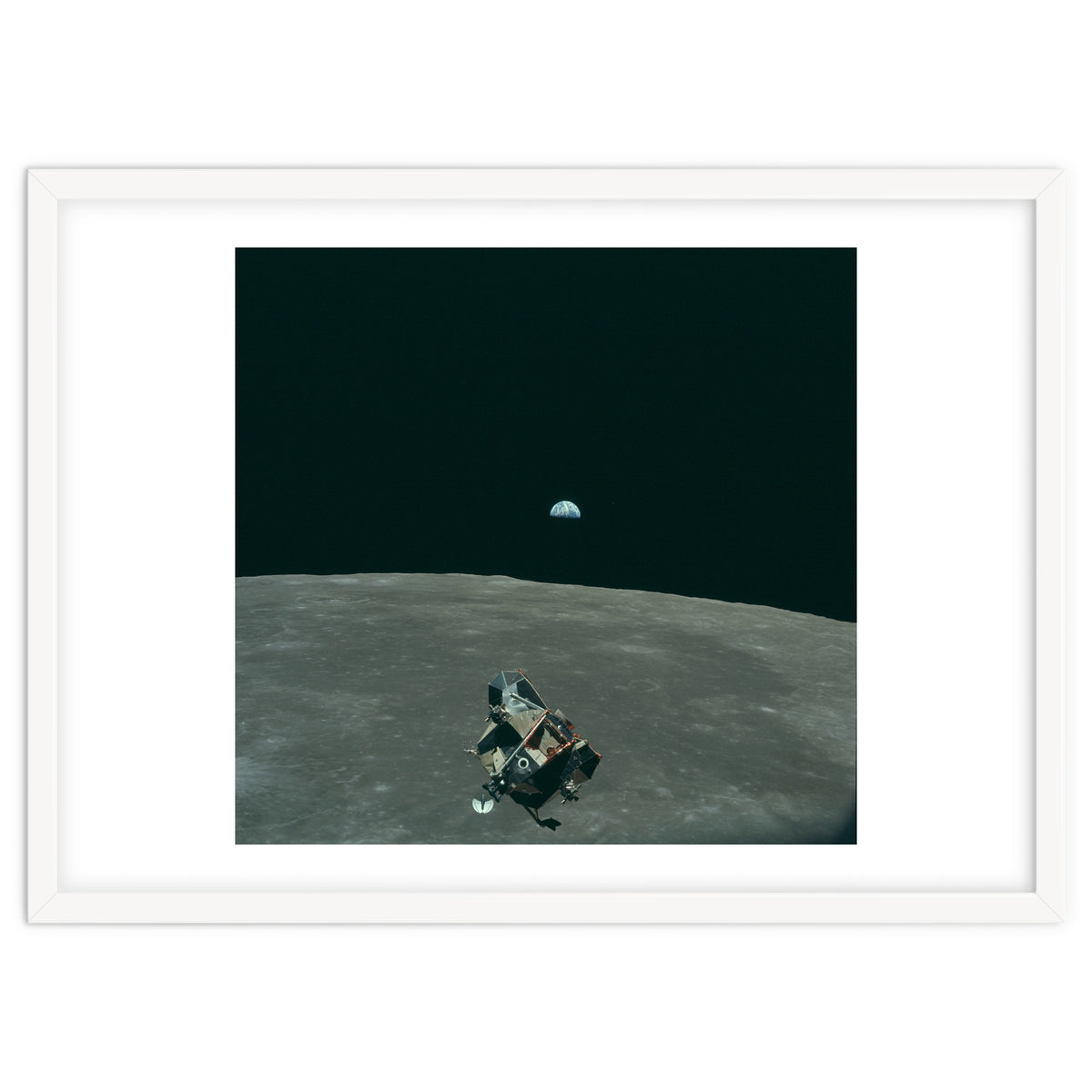 Earth, Moon And Lunar Module, As11 44 6643
