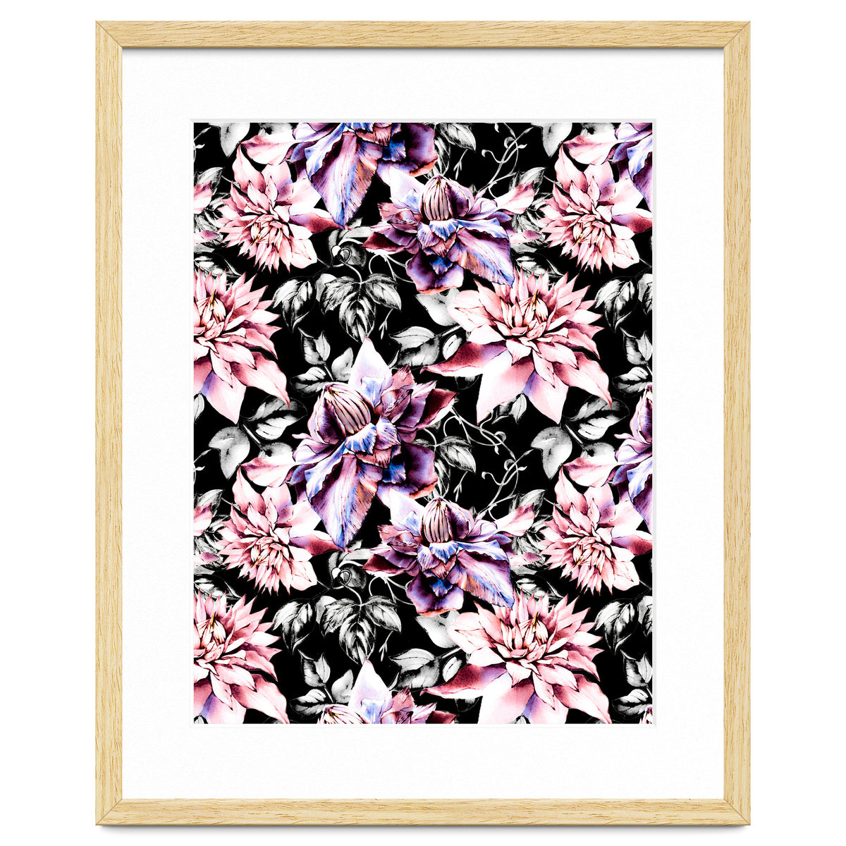 Pink bloom in the dark