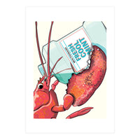 Lobster Drinking Mouthwash (Print Only)