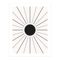 SUN IN LINES - BLACK (Print Only)