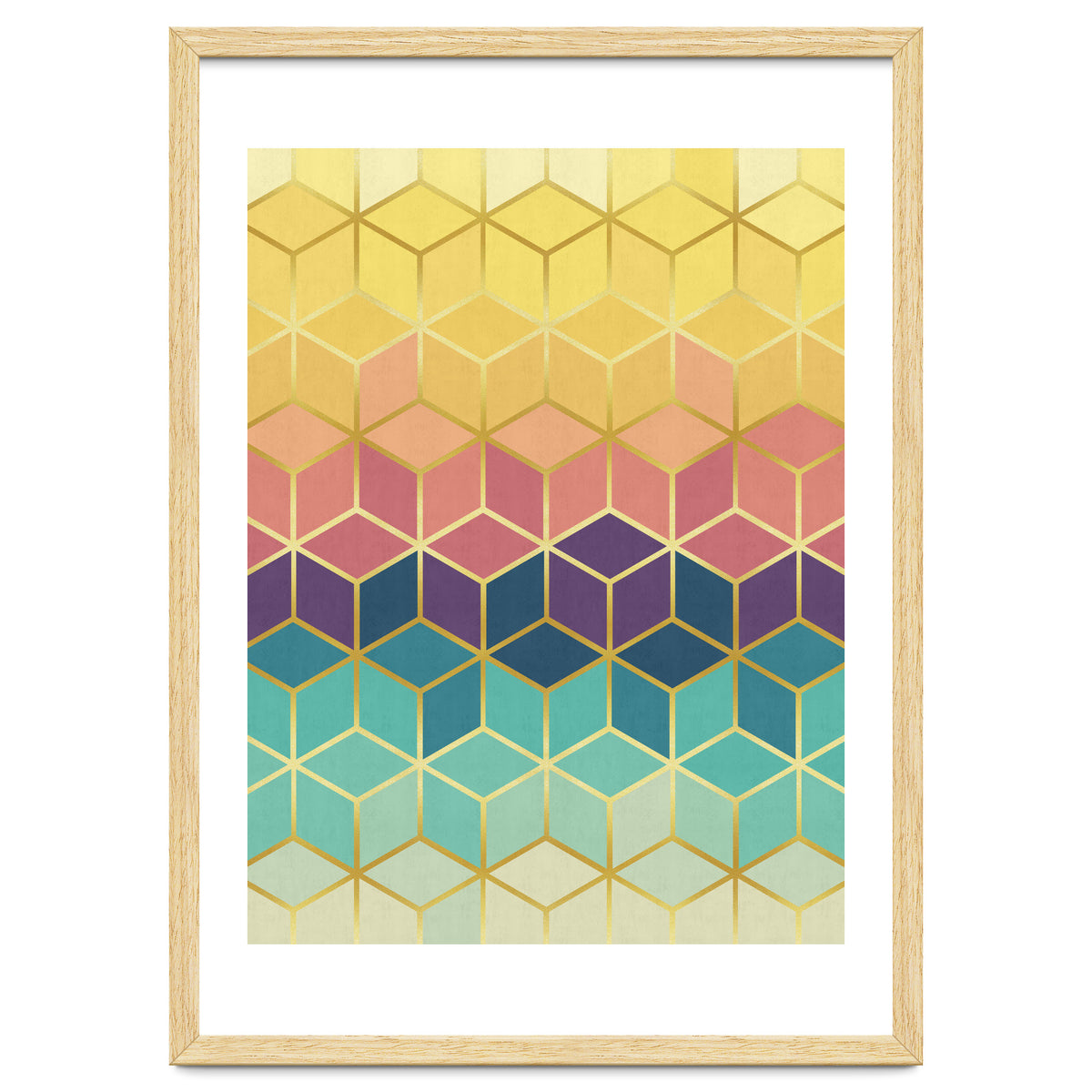 Colorful and golden pattern I