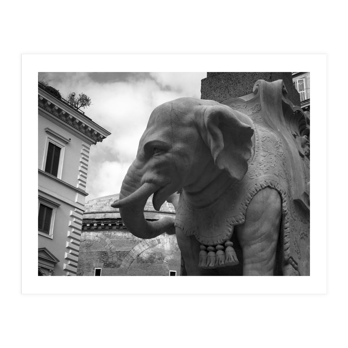 Elephant and Obelisk (Print Only)