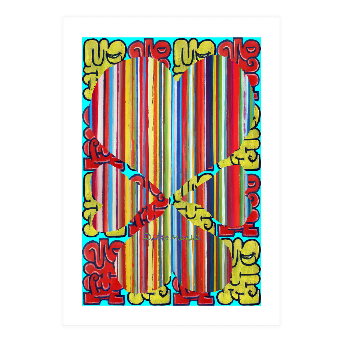 4 Corazones Tapiz 5 (Print Only)