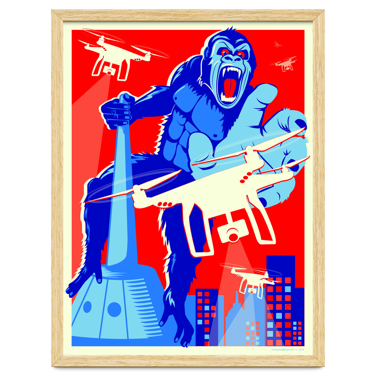 King Kong vs Drones
