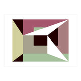 Geometric Shapes No. 26 - green & purple (Print Only) thumbnail