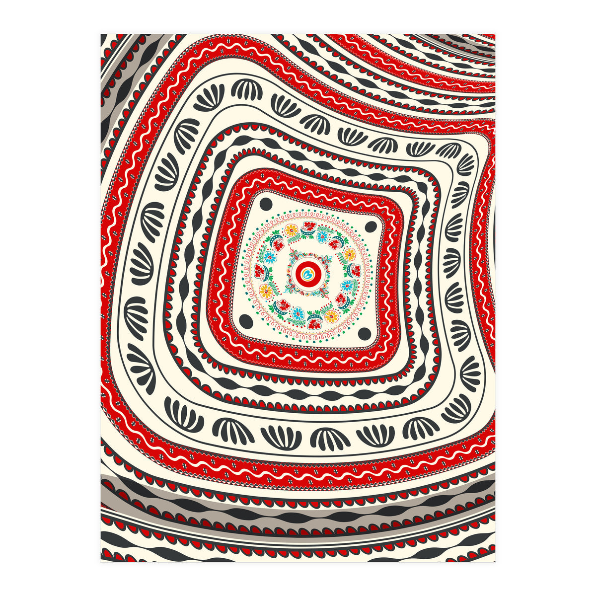 Romanian embroidery background 16 (Print Only)