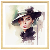 Watercolor Elegant Woman #1