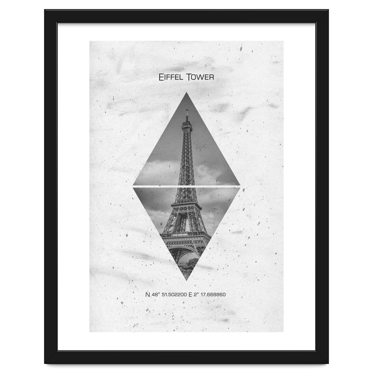 Coordinates PARIS Eiffel Tower