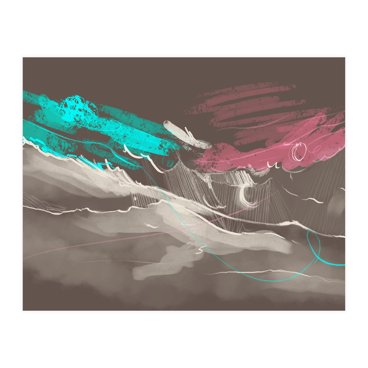 Teal in the sky (Print Only)