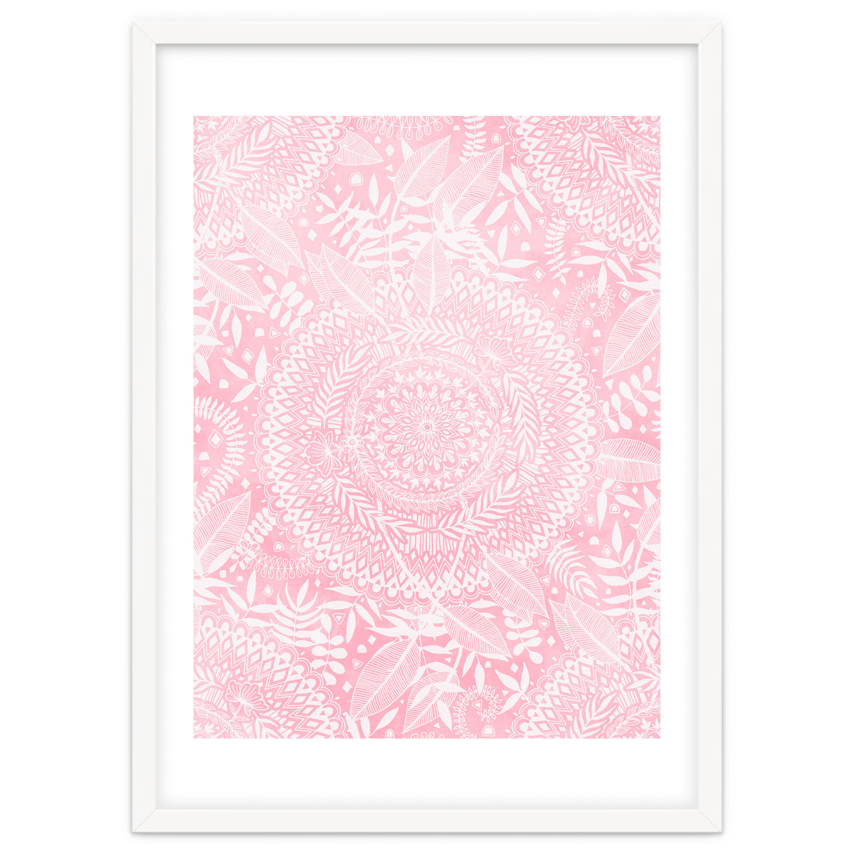 Medallion Pattern in Blush Pink