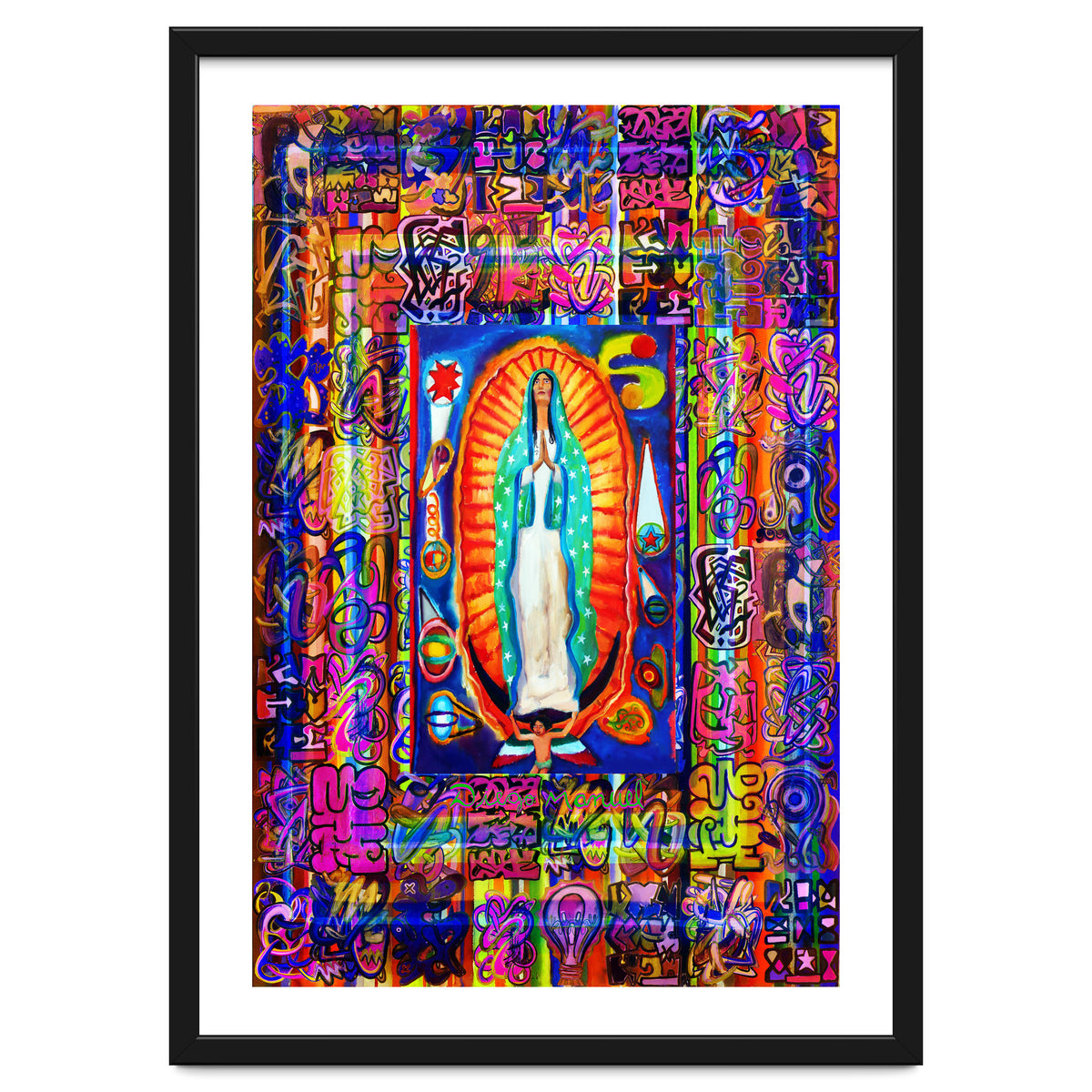 Graffiti Digital 2022 344 and Virgin of Guadalupe