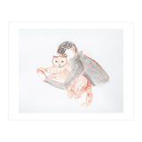 Cuddle with The Cat (Print Only) thumbnail
