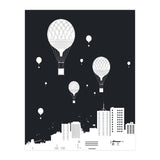 Balloons And The City (dark version) (Print Only) thumbnail