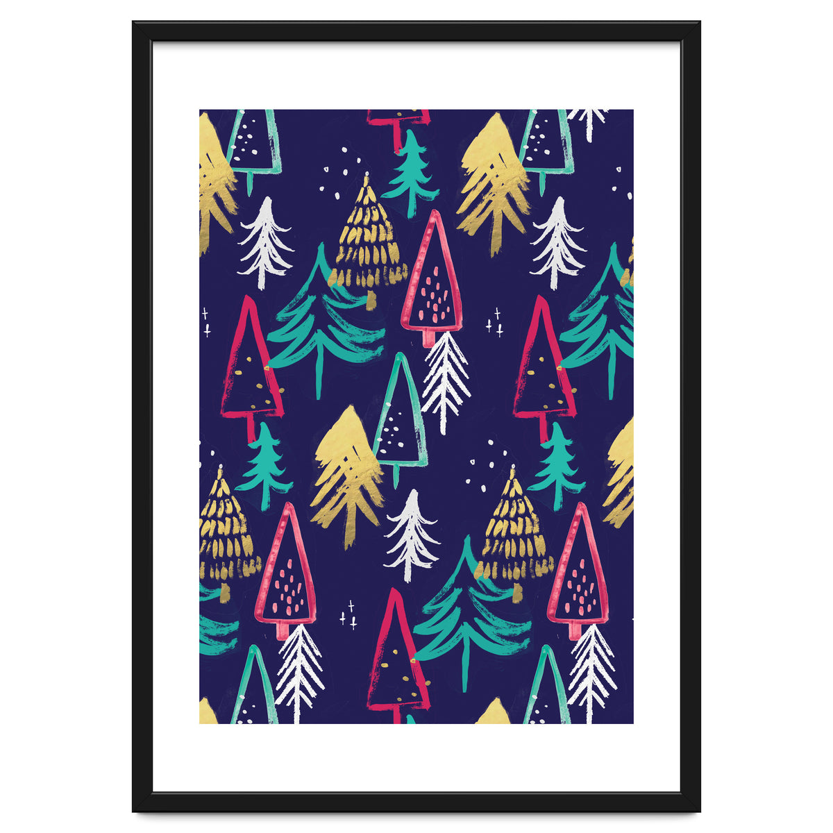 Christmas Pattern Trees