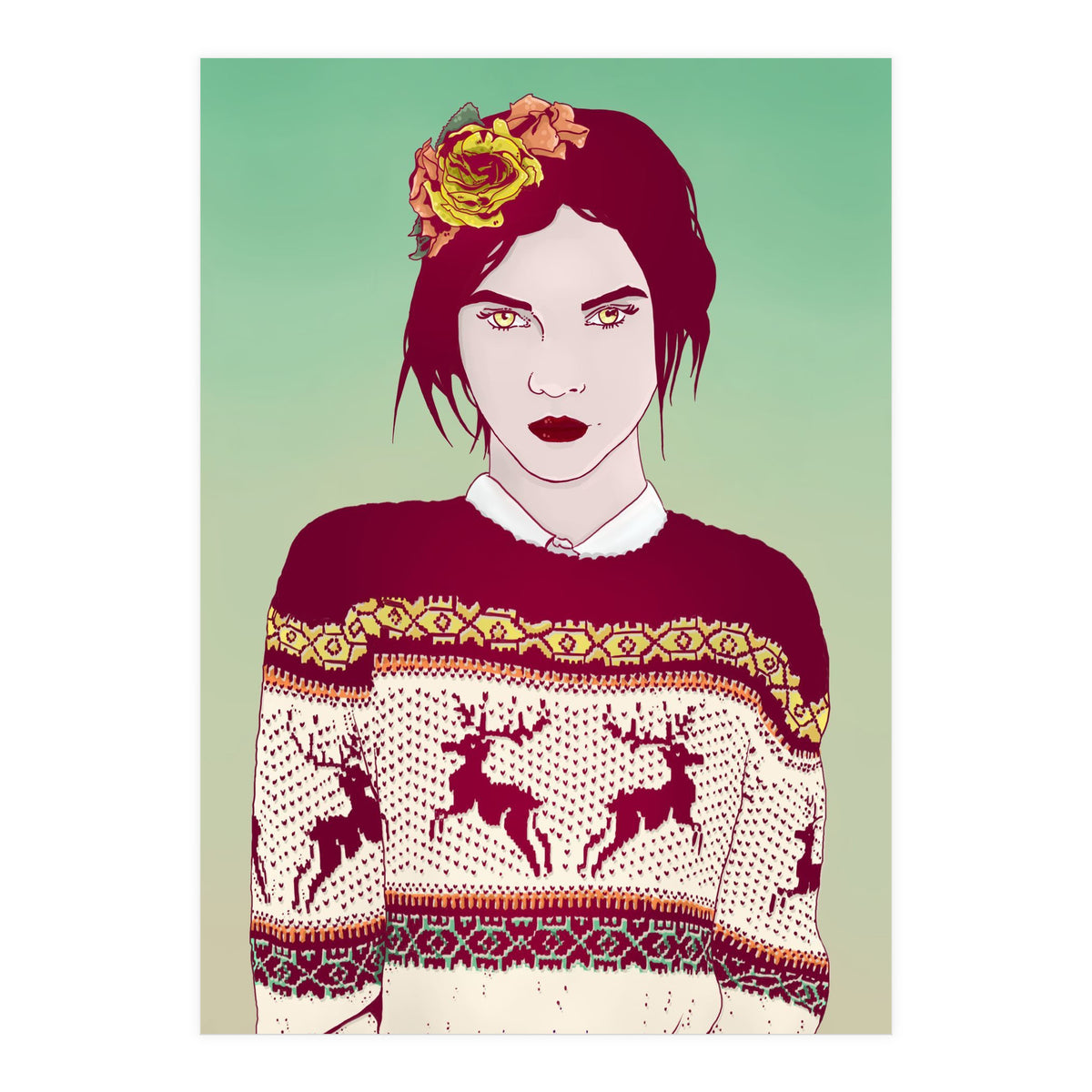 Sweater Weather Lady (Print Only)