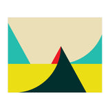 Geometric shapes No. 7 - yellow, turquoise, green & red (Print Only) thumbnail