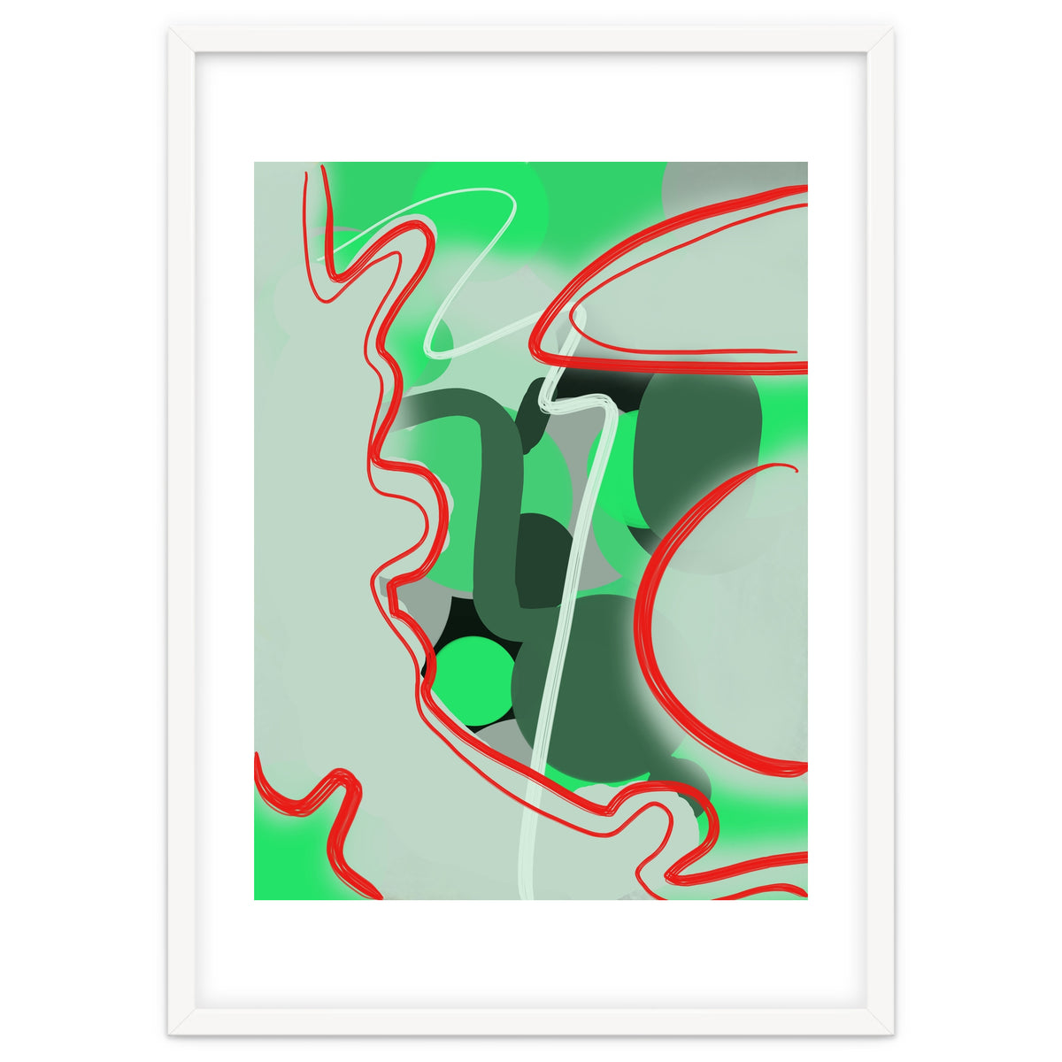 Abstraction In Complementary Colors 1